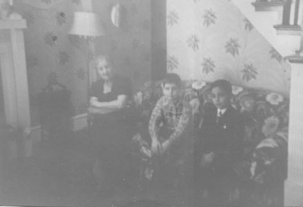 Grandmom Gatto, Cousin Joseph Price, Bobby at Grandmoms house on Somerset St.