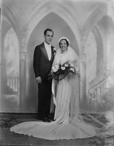 This is my Mom and Dads Wedding Picture,(Robert & Laura Gatto) from Nov.24,1936. They were married at St. Lucys Church in Manayunk.